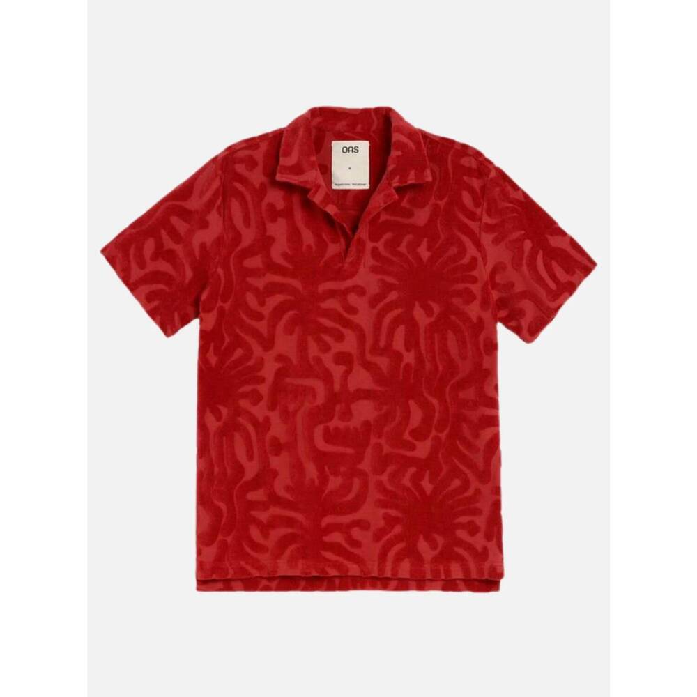 NEW OAS men's loefy polo shirt in red